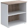 Стеллаж Комус Мебель К-Loft 241H004 786х420х738 дуб сонома темн/белый