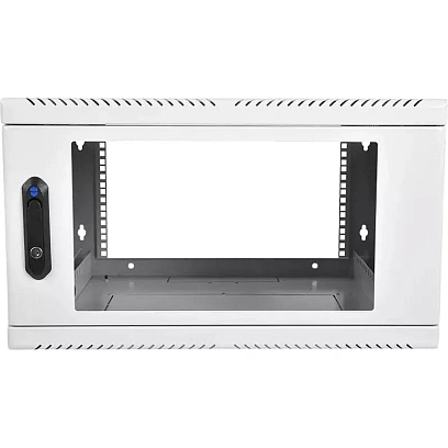 Шкаф настенный телеком. ЦМО разб. 6U (600х650) дверь стекло (ШРН-Э-6.650)