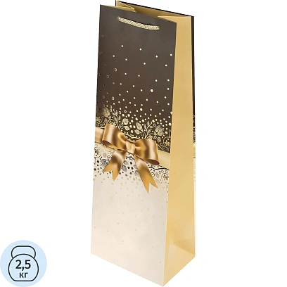 Пакет подар. тисн. и мат.лам. Dream cards 12x36x8,5см Бант,190г ППК-9009