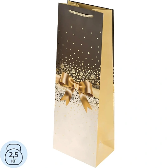 Пакет подар. тисн. и мат.лам. Dream cards 12x36x8,5см Бант,190г ППК-9009