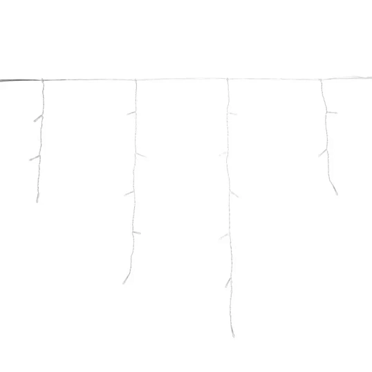 Гирлянда светодиодная АЙСИКЛ (бахрома) 5х0,6м, IP44, 112LED Теп бел 255-526