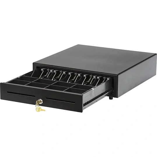 Денежный ящикАТОЛ CD-410-B черный, 410x415x100, 24V