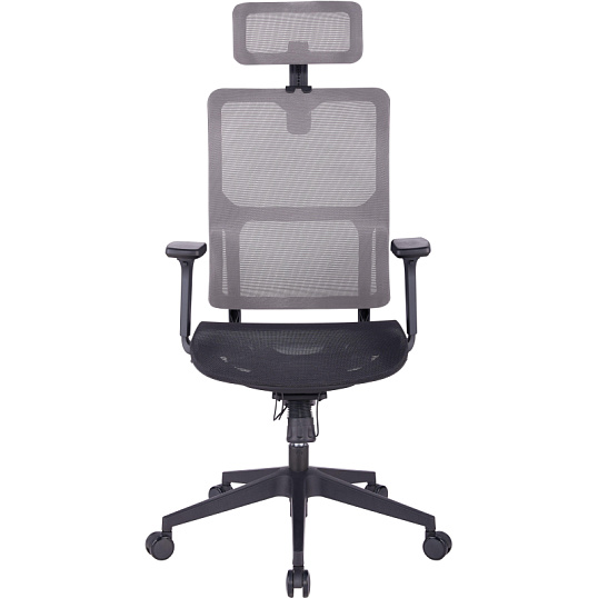 Кресло BN_Zm_EChair-601 MC сетка, серый/черный
