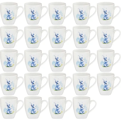 Кружка 210 мл Глория Зайка голубой 24 шт/уп