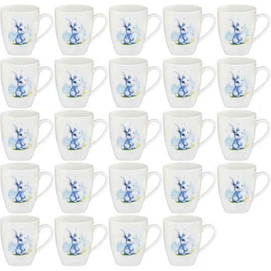 Кружка 210 мл Глория Зайка голубой 24 шт/уп