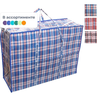Сумка хозяйственная 35x40x15 Клетка микс 945-109