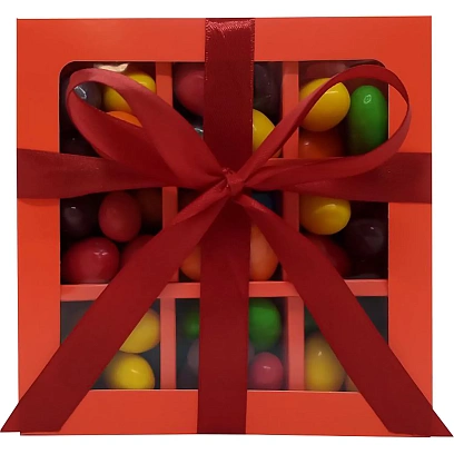 Подарочный набор Зеленая улица Празник драже Миндаль в цветной глазури 280г