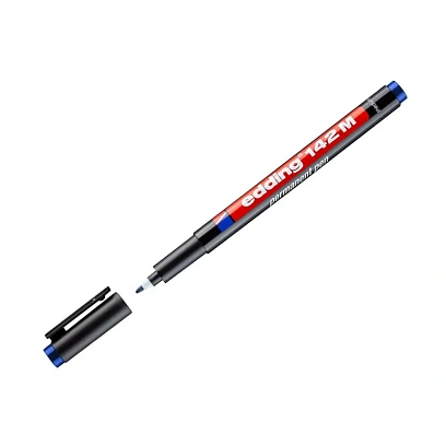 Маркер для глянц. поверхностей EDDING 142/3 M синий 1 мм