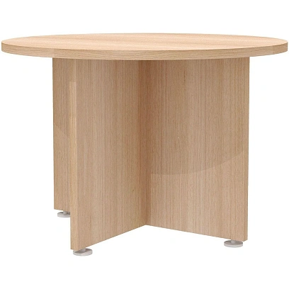 Стол MS_Grand для переговоров Gr-13 110x110x75 дуб шамони светлый