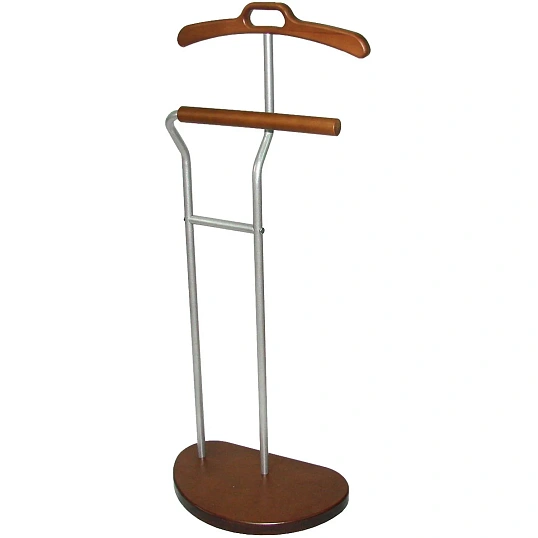 Вешалка ME_костюмная D10 металлик/орех