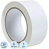 Лента для разметки Vell 50ммx33м, белая, 0,15 мм, ПВХ (301586)