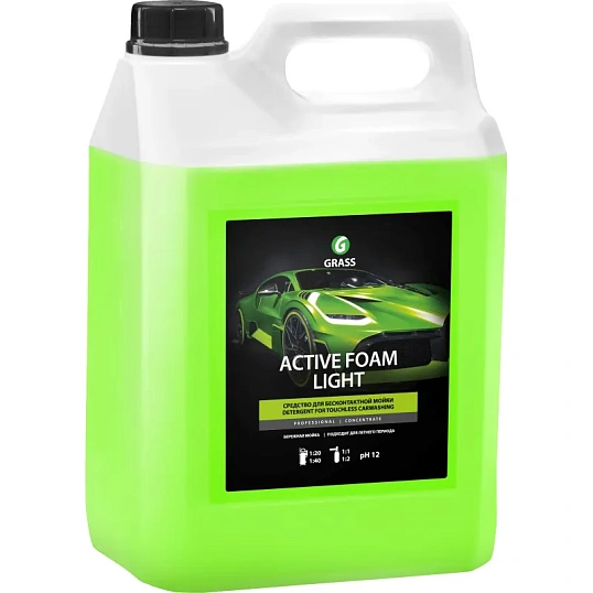 Профхим авто шампунь д/бесконт мойки конц Grass/Active Foam Light, 5л