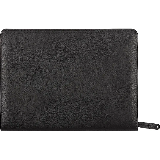 Папка деловая 123 из эко кожи черная