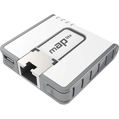 Маршрутизатор Wi-fi MikroTik mAP lite (RBmAPL-2nD), N300,USB,PoE