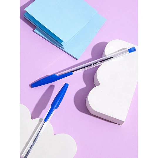 Ручка шариковая Комус Leda, д.ш. 1 мм, синяя