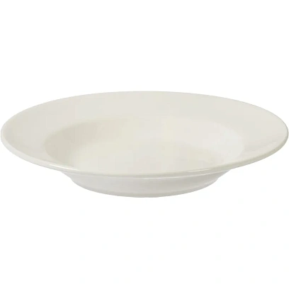 Тарелка глубокая Makalu,   D203мм, фарфор, белая 6шт/уп