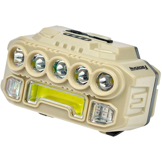 Фонарь налобный FOCUSray 1334 акку18650 1200мАН 200 люмен,индикатор зарядки