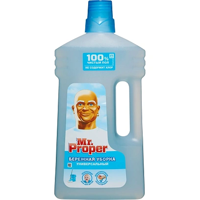 Средство для мытья пола Mr. Proper Бережная уборка 1л