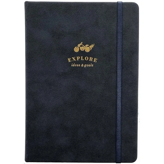 Ежедневник датированный 2026 IF 14х20см 176л, тв, с рез, Explore I1715/blue