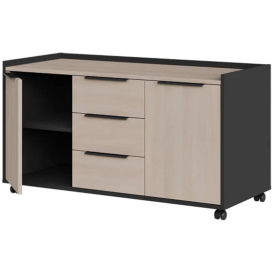 Тумба выкатн. К-Loft Director 241T006 1170x500x635 дуб скандин/графит