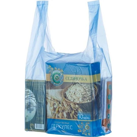 Пакет-майка ПНД 25+12х45 см 9 мкм 80 шт/уп цветной