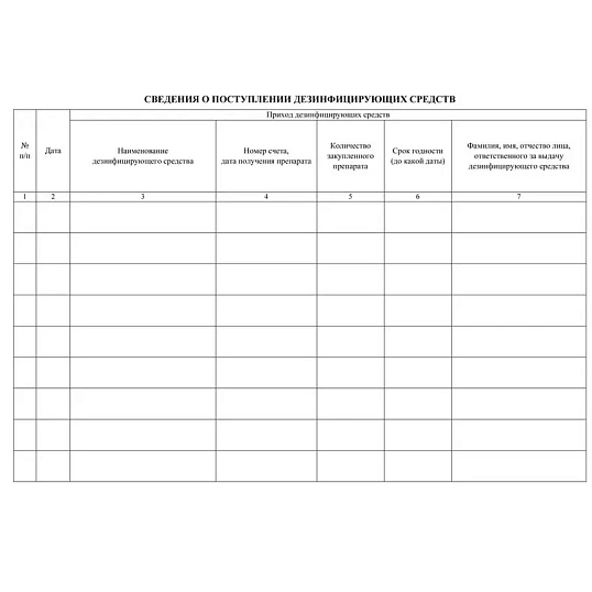 Журнал учёта получения и расх.дезинф.ср-в и провед.дезинф.работ,КЖ-595/1