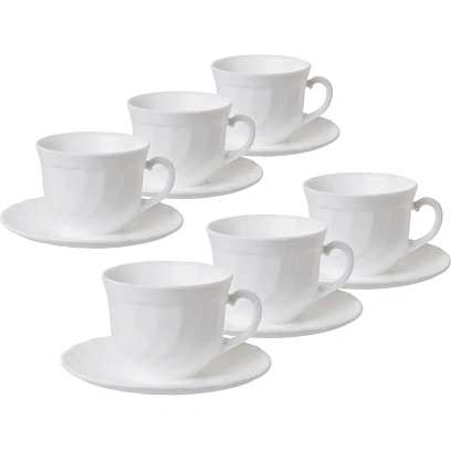 Сервиз чайный ТРИАНОН 220мл (E8845)