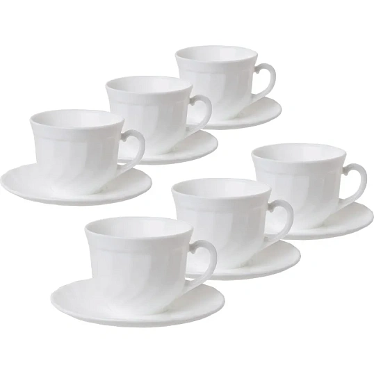 Сервиз чайный ТРИАНОН 220мл (E8845)