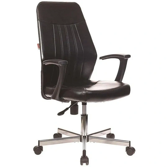 Кресло VB_EChair-224 DSL PPU к/з черный, хром