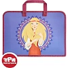 Папка для тетрадей КОМУС Три богатыря Аленушка,А4,молн,руч,пласт,75,ПТ 14-4