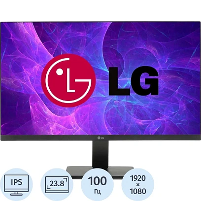 Монитор LG 23.8 24MR400-B IPS FHD HDMI VGA 100Hz 250cd Ex