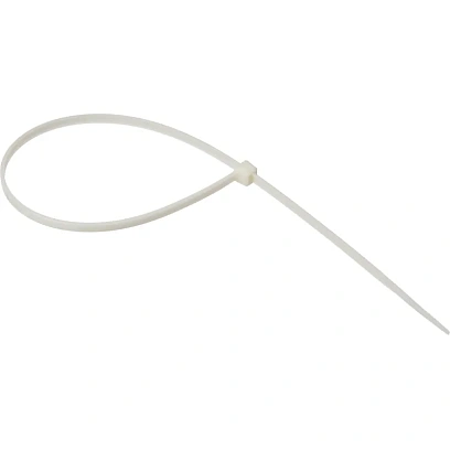 Хомут стяжка нейлоновая морозост TOPFORT 4х300 (3,6х300 мм) белый 100 шт/уп