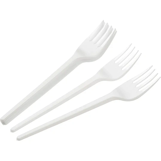 Вилка одноразовая 165мм, бел., Выбор есть ПС 100шт/уп