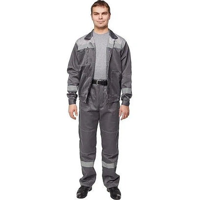 Костюм летний муж. л22-КБР т.сер./св.сер (р.40-42) 158-164 (Арсенал-СП)