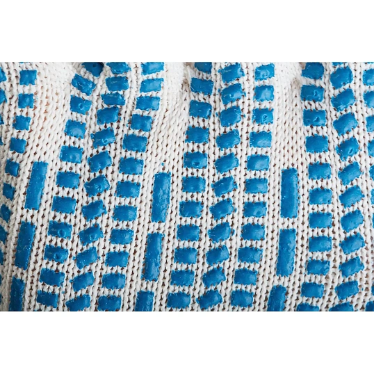 Перчатки защитные трикотажн с ПВХ Протектор 4 нити 40-42гр 10кл (50 пар/уп)