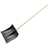 Лопата для уборки снега пластик/ковш 38х38,5х142 см с дерев черенком 615745