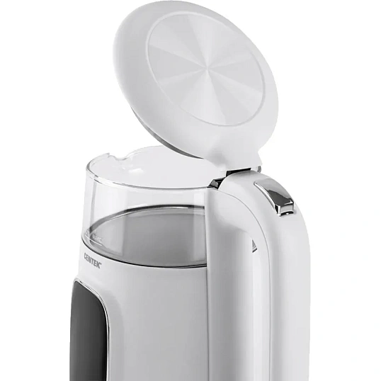 Чайник Centek CT-0052 White 1,7л 2200Вт,2стенки LED-дисплей, 40/80/90/100С