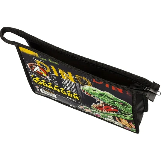 Папка для тетрадей А5 пласт,печать на картоне,молн свер ПМ-А5-29 ОПАСНОСТЬ