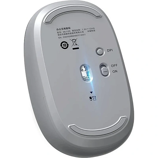 Мышь компьютерная UGREEN беспроводная MU105 (90669) 2.4G Цвет: лунный серый