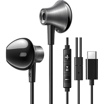 Наушники Ugreen EP106 (35756) Wired Earphones Type-C черный