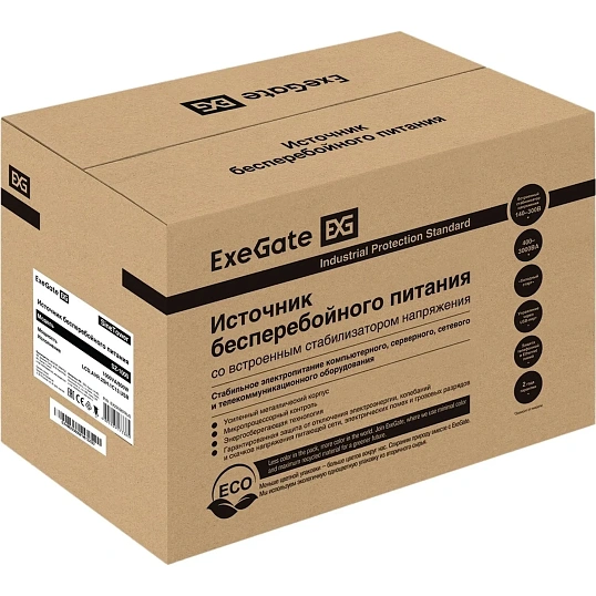 ИБП ExeGate SineTower SZ-1000 USB 1000ВА/800Вт,лин.инт,без бат(EX295987RUS)
