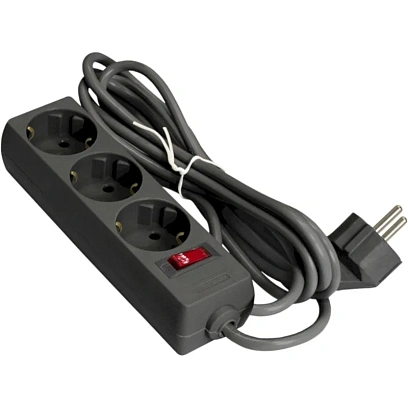 Сетевой фильтр ExeGate SP-3-5B (3р/5м, 125Дж/2200Вт черный)(EX221182RUS)