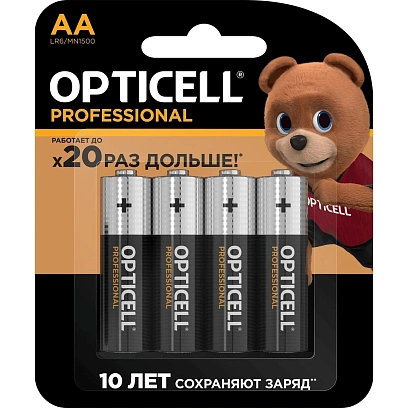 Батарейка OPTICELL Professional AA 4шт/уп