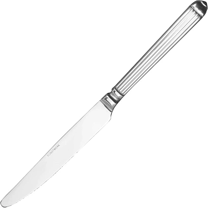 Нож столовый 'Элит';сталь нерж.;,L=24/12,B=2см;металлич. 12шт/уп