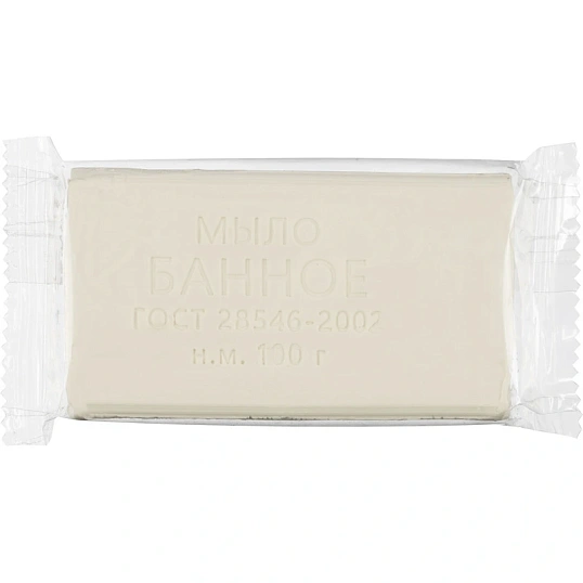 Мыло туалетное Банное 100 гр флоу-пак