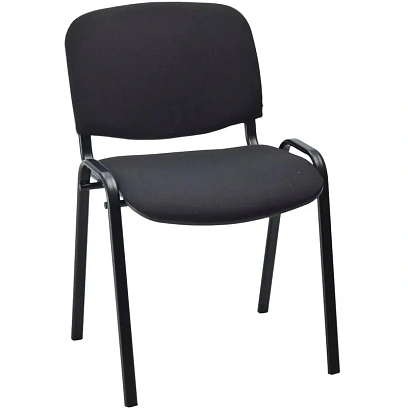 Стул FA_EChair Rio(ИЗО) черн, ткань черная С-11/ТК-1