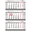 Календарь настенный 3-х блочный 2027 295х660мм Офис, с бегунком 390936