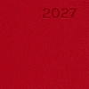 Ежедневник датированный 2027 ИМИДЖ Attache А5,168л,138x213мм,иск.кожа,красн
