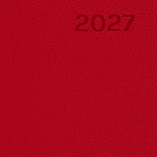 Ежедневник датированный 2027 ИМИДЖ Attache А5,168л,138x213мм,иск.кожа,красн
