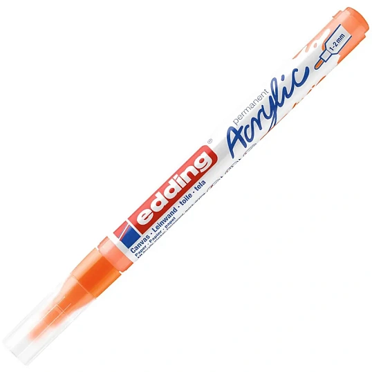 Маркер акриловый Edding 5300/066.кругл1-2 мм.Флюорес.оранжевый/Neonorange